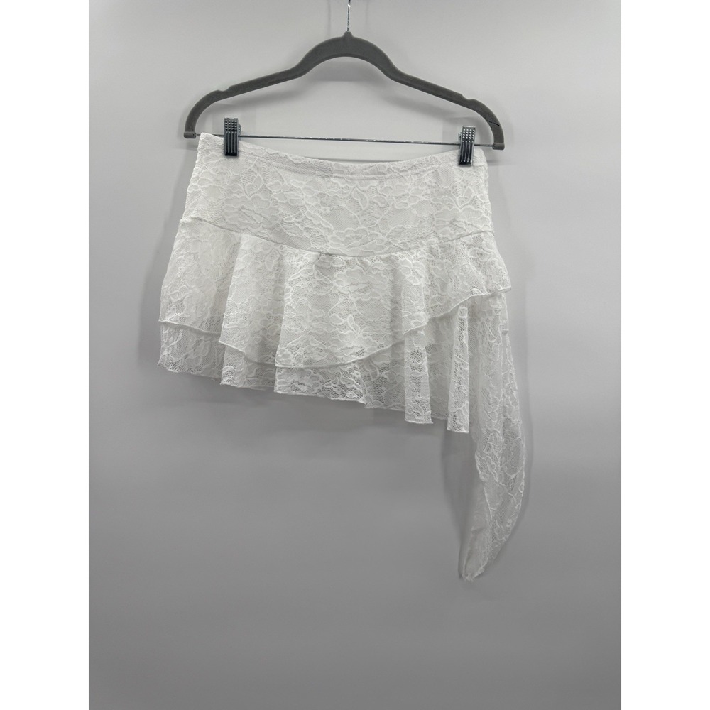 NWT Lace Medium Skirt Asymmetrical Cottage Whimsical Fairy Boho Coastal Cowgirl